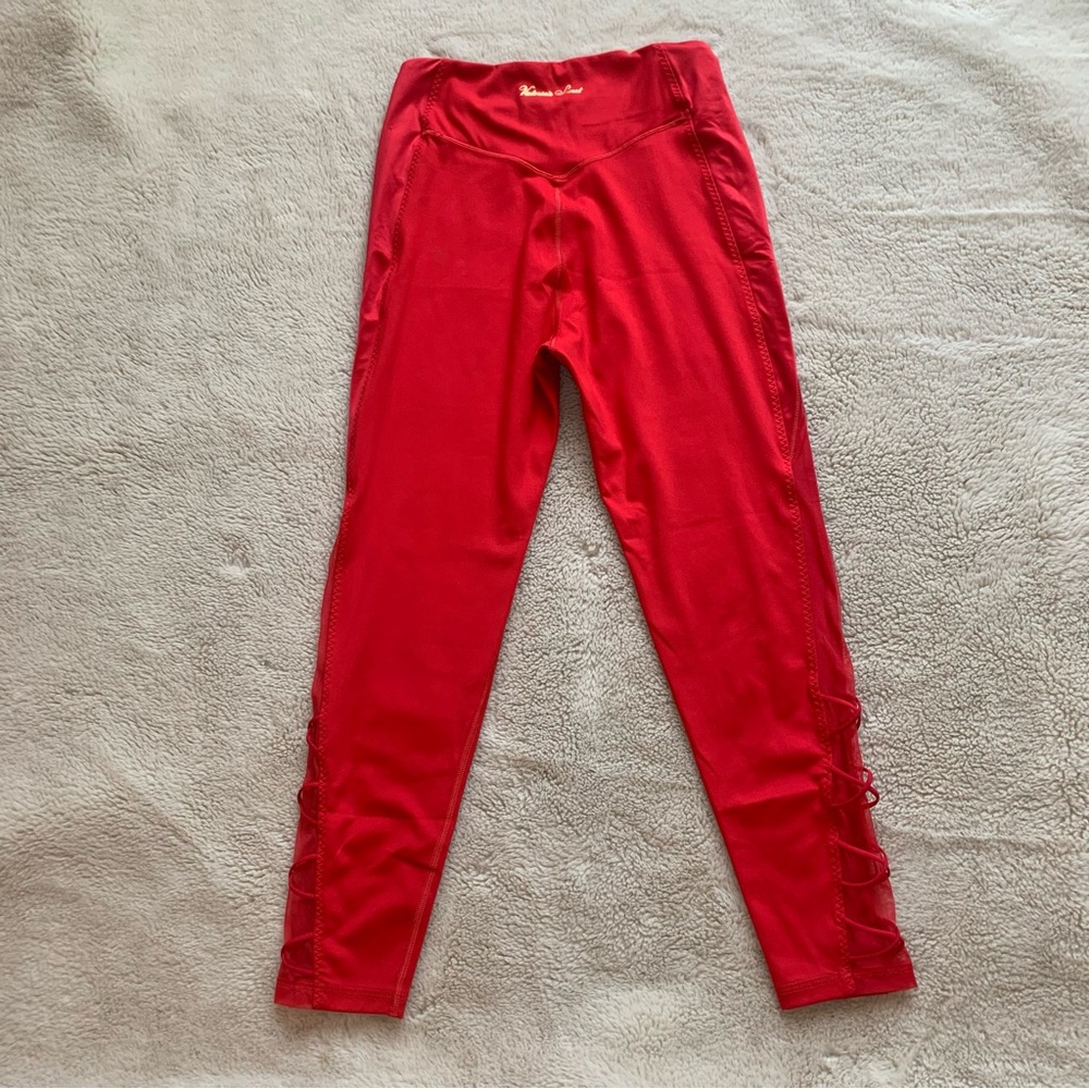 Victoria's Secret Vibrant‎ Red Leggings Size Medium